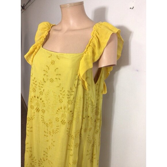 Anthropologie Payal Jain Fallon Eyelet Maxi Dress Womens 8 - Picture 2 of 10